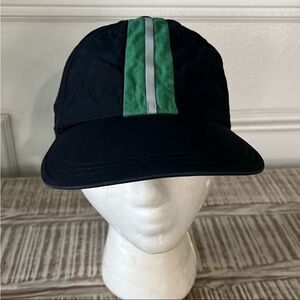 Vintage Wimbledon championship Black and Green Hat with Sporty Stripe